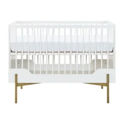 Kidsmill Boutique Babykamer Wit / Brass | Bed 60 x 120 cm + Commode