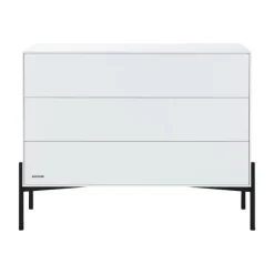 Kidsmill Boutique Babykamer Wit / Zwart | Bed 60 x 120 cm + Commode