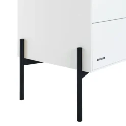 Kidsmill Boutique Babykamer Wit / Zwart | Bed 60 x 120 cm + Commode