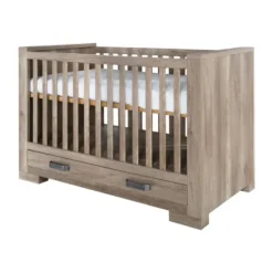 Kidsmill Brent Babykamer Oldwood | Bed 60 x 120 cm + Commode