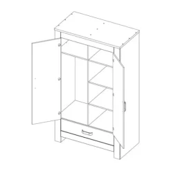 Kidsmill Brent Babykamer Oldwood | Bed 60 x 120 cm + Commode