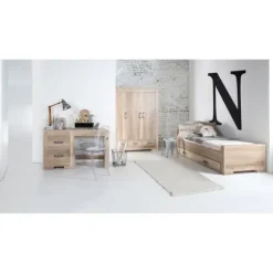 Kidsmill Brent Kinderkamer Oldwood | Bed 90 x 200 cm + Bureau