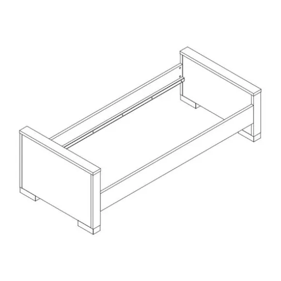 Kidsmill Brent Kinderkamer Oldwood | Bed 90 x 200 cm + Bureau