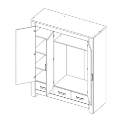 Kidsmill Brent Kinderkamer Oldwood | Bed 90 x 200 cm + Bureau