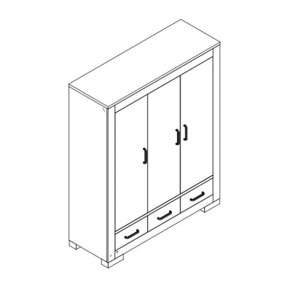 Kidsmill Brent Kinderkamer Oldwood | Bed 90 x 200 cm + Bureau