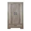 Kidsmill Brent Kledingkast 2-Deurs Oldwood