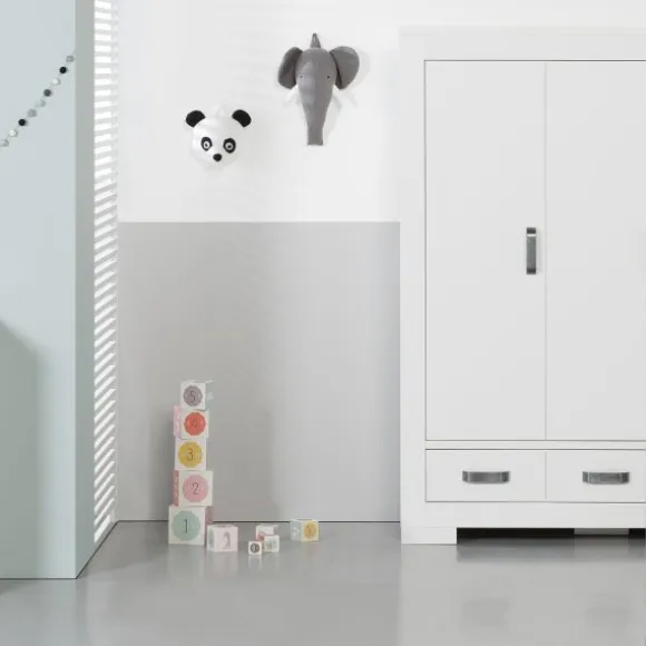 Kidsmill Brent Kledingkast 3-Deurs Wit