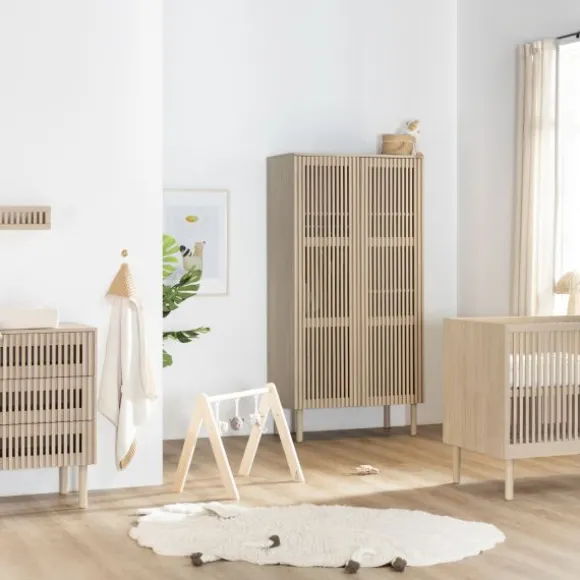 Kidsmill Dai Babykamer Eiken | Ledikant 120 x 60 cm + Commode