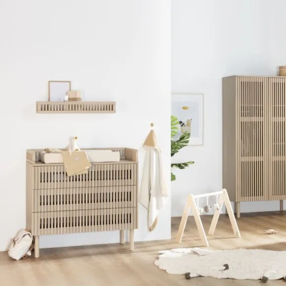 Kidsmill Dai Babykamer Eiken | Ledikant 120 x 60 cm + Commode