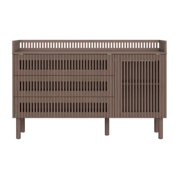Kidsmill Dai Babykamer Walnoot | Ledikant 120 x 60 cm + Commode