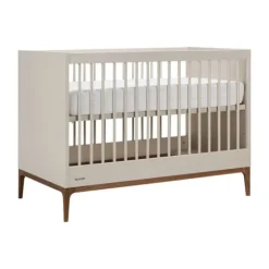 Kidsmill Intense Babykamer Oatmeal/Walnoot | Ledikant 60 x 120 cm + Commode