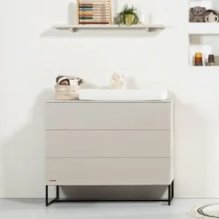 Kidsmill Intense II Babybed Mat Oatmeal - Zwart - 60 x 120 cm