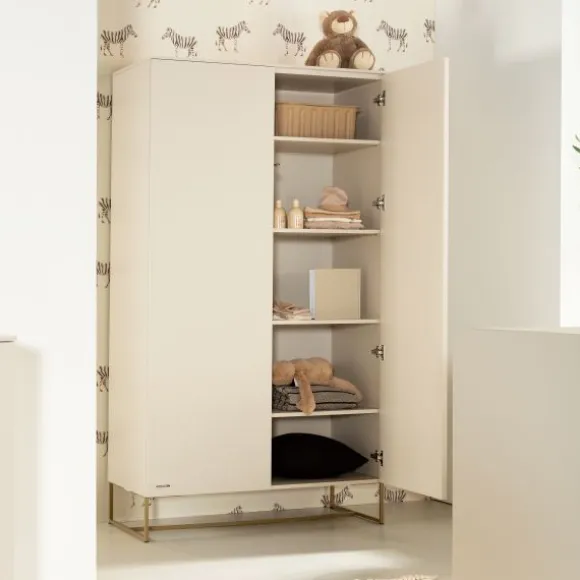 Kidsmill Intense II Bedbank 90 x 200 - Oatmeal / Patinated Brass