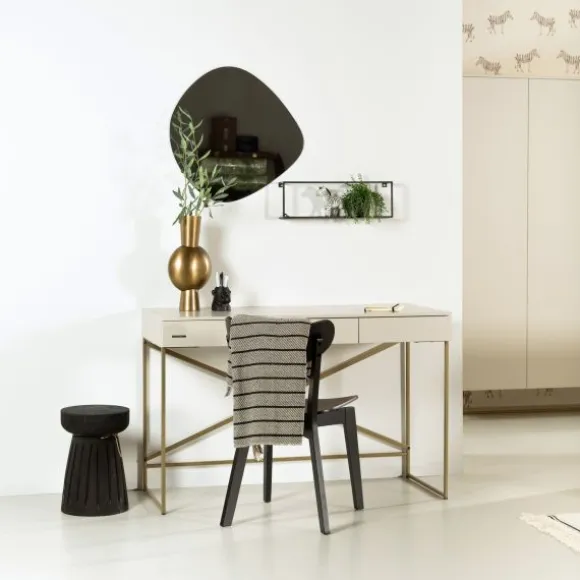 Kidsmill Intense II Bedbank 90 x 200 - Oatmeal / Patinated Brass