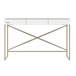 Kidsmill Intense II Bureau - Wit / Patinated Brass