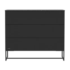 Kidsmill Intense II Commode 3L Mat Zwart - Zwart - Marmer Zwart