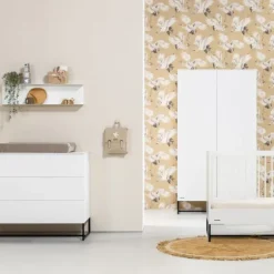 Kidsmill Intense II Commode 1D / 2L Mat Wit - Zwart - Mat Wit