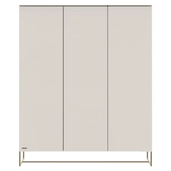 Kidsmill Intense II Kast 3-Deurs - Oatmeal / Patinated Brass