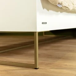 Kidsmill Intense II Kinderkamer Wit / Patinated Brass | Bedbank 90 x 200 cm + Bureau