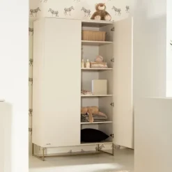 Kidsmill Intense II Ledikant 60 x 120 - Oatmeal / Patinated Brass