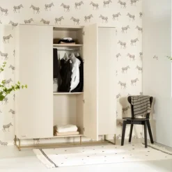 Kidsmill Intense II Ledikant 60 x 120 - Oatmeal / Patinated Brass