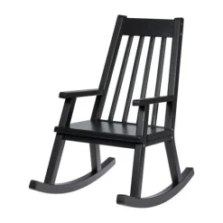 Kidsmill Junior Schommelstoel + Quilted Kussen - Zwart/Antra