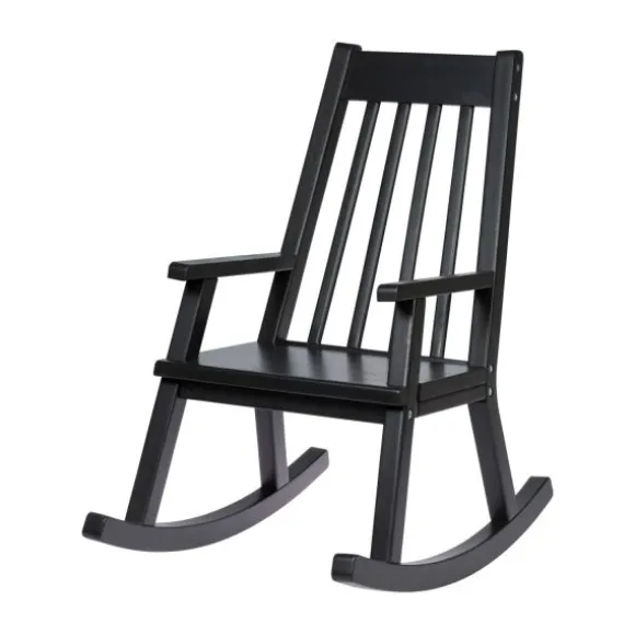 Kidsmill Junior Schommelstoel + Quilted Kussen - Zwart/Antra