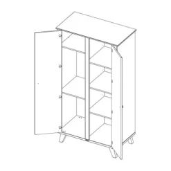 Kidsmill Lars Babykamer Wit / Naturel | Bed 60 x 120 cm + Commode