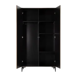 Kidsmill Levi Babykamer Incl. Rechte Potenset Walnoot | Ledikant 60 x 120 cm + Commode