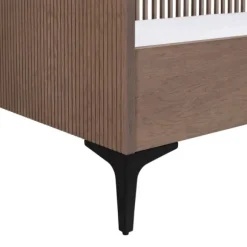 Kidsmill Levi Babykamer Incl. Rechte Potenset Walnoot | Ledikant 60 x 120 cm + Commode