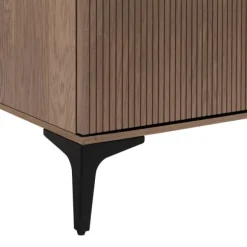 Kidsmill Levi Babykamer Incl. Rechte Potenset Walnoot | Ledikant 60 x 120 cm + Commode