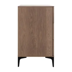 Kidsmill Levi Babykamer Incl. Rechte Potenset Walnoot | Ledikant 60 x 120 cm + Commode