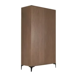 Kidsmill Levi Babykamer Incl. Rechte Potenset Walnoot | Ledikant 60 x 120 cm + Commode