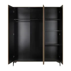 Kidsmill Levi Babykamer Incl. Rechte Potenset Walnoot | Ledikant 60 x 120 cm + Commode