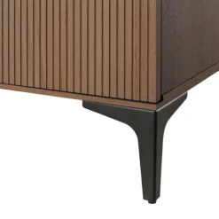 Kidsmill Levi Babykamer Incl. Rechte Potenset Walnoot | Ledikant 60 x 120 cm + Commode