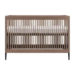 Kidsmill Levi Ledikant 60x120 cm - Ronde Poot - Walnoot