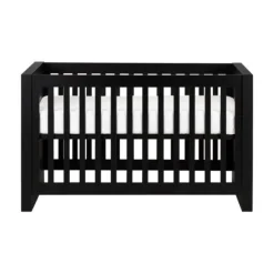 Kidsmill Long Island Babybed Zwart / Oldwood 60 x 120 cm