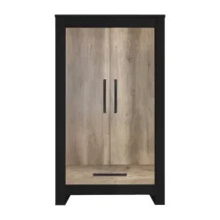 Kidsmill Long Island Babybed Zwart / Oldwood 60 x 120 cm