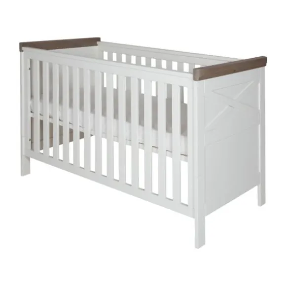 Kidsmill Savigno Babybed 70 x 140 cm Grijs Met Kruis