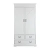 Kidsmill Savigno Kledingkast 2-Deurs Met Kruis Wit