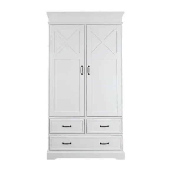 Kidsmill Savigno Kledingkast 2-Deurs Met Kruis Wit