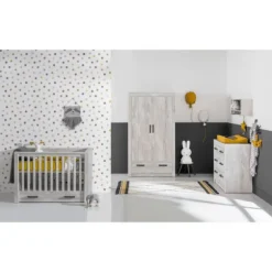 Kidsmill Sem Nautic Babykamer Grijs | Bed 60 x 120 cm + Commode