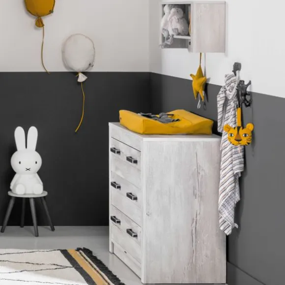 Kidsmill Sem Nautic Babykamer Grijs | Bed 60 x 120 cm + Commode