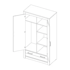 Kidsmill Sem Nautic Babykamer Grijs | Bed 60 x 120 cm + Commode