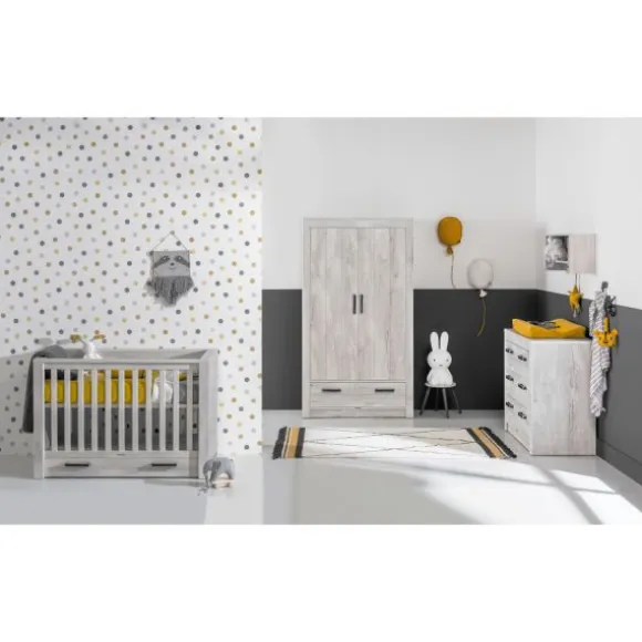 Kidsmill Sem Nautic Babykamer Grijs | Bed 60 x 120 cm + Commode