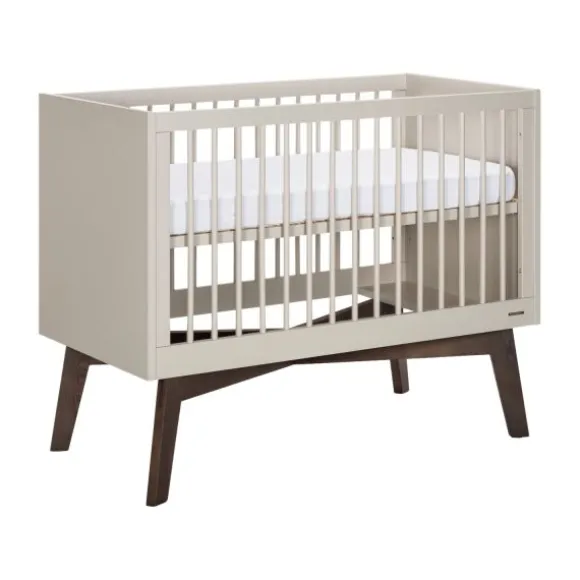 Kidsmill Sixties Babybed Oatmeal / Walnoot 60 x 120 cm