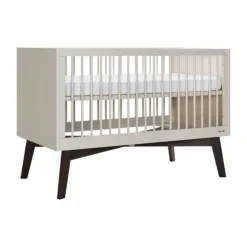Kidsmill Sixties Babybed Oatmeal / Walnoot 70 x 140 cm