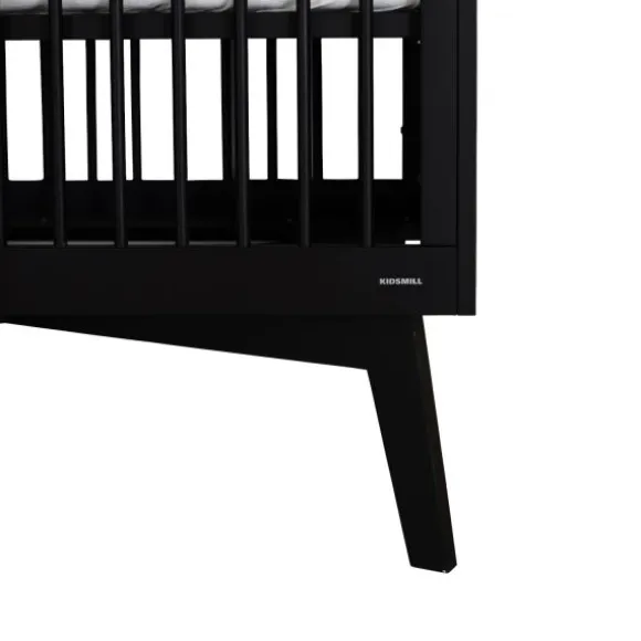 Kidsmill Sixties Babybed Zwart Mat 60 x 120 cm