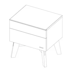 Kidsmill Sixties Kinderkamer Wit Mat / Naturel | Bed 90 x 200 + Bureau + Kast 2-Deurs