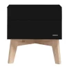 Kidsmill Sixties Nachtkastje Zwart Mat / Eiken